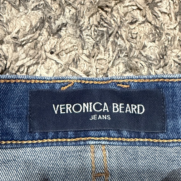 Veronica Beard Taylor wide leg relaxed, fit high-rise jeans size 25 - Picture 5 of 11